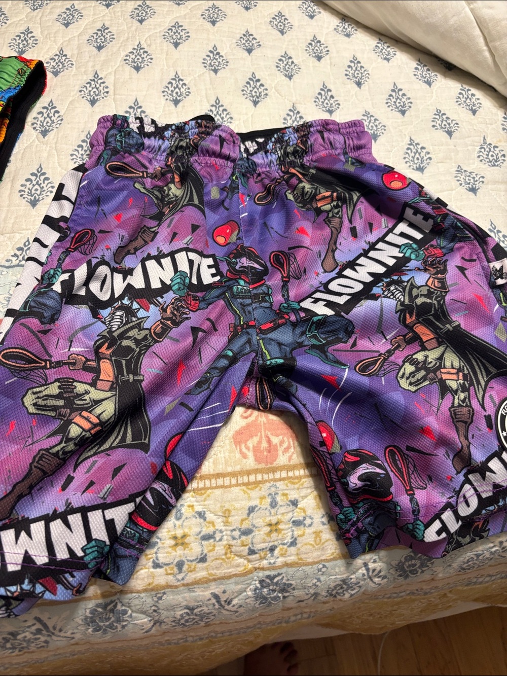 Fortnite Purple Graphic Kids' Athletic Shorts